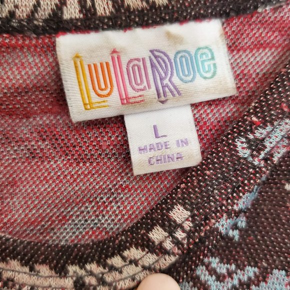 Lularoe Amelia short sleeve Aztec Dress Large - Picture 3 of 10